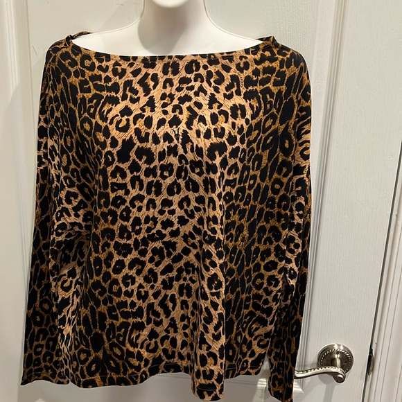 AllSaints Leopard Yellow Rita Leppo T-shirt size S - Picture 1 of 8